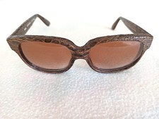 Emmanuelle Khanh vintage glasses with crocodile skin