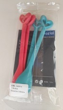 NEUF set de 4 cuillères HAPPY KOZIOL SUSI couverts plastiques turquoise corail