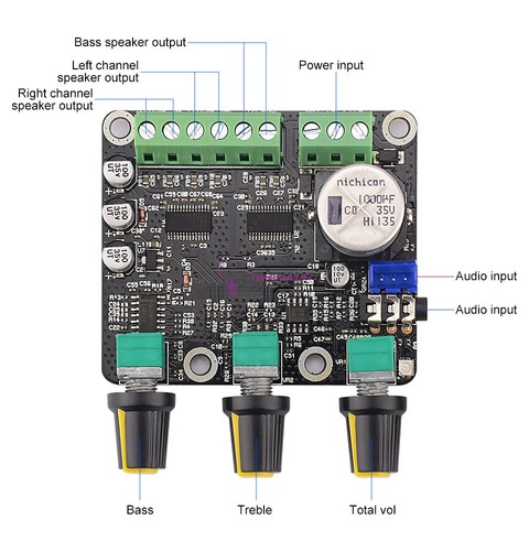 Amplificador tpa3110d2 - amplificador, 2.1
