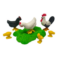 sympa coq avec poule et poussin  Playmobil (  animaux , ferme  ) 2730