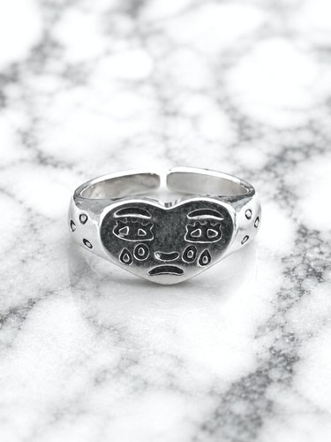 Coeur amour bague - , argent