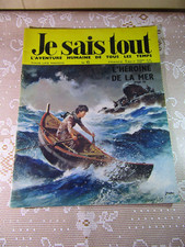 424Y Revue Je Sais Tout N° 6 L'Héroïne de la Mer 26.4 X 33 cm 20/05/1969