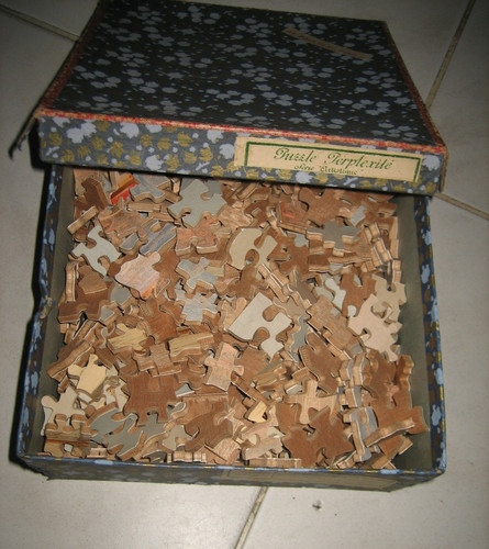 Ancien puzzle bois - ancien, en