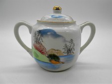 MAGNIFIQUE PETIT SUCRIER EN PORCELAINE DU JAPON KUTANI CHINA