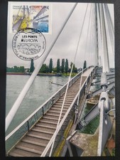 Carte Premier Jour Timbre N° 5218 Pont De l'Europe Oblitéré Strasbourg 2018