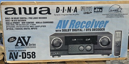 Aiwa d58 receiver with - aiwa,