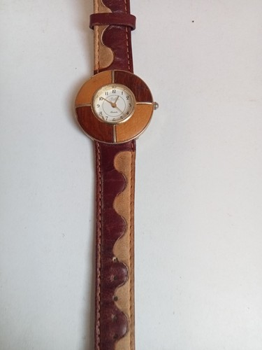 Montre ambre bois metal - montre,