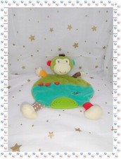 ⑯ -Doudou Plat Singe  Vert