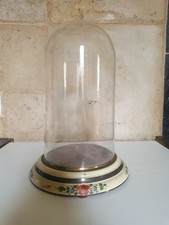Ancien globe en verre sur son