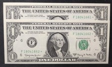 Rare USA Star Note paire de