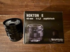 Voigtlander Nokton 40mm f1.2 Sony E