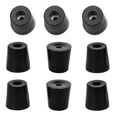 9pcs Pare-choc caoutchouc tampon butoir pied Cabinet avec rondelle métallique