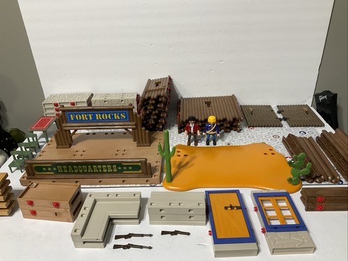 Playmobil western lot fort - playmobil, lot,