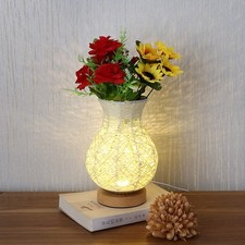 Vase Lumineux LED avec Fleurs