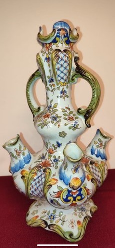 Antique french desvres faience - desvres,