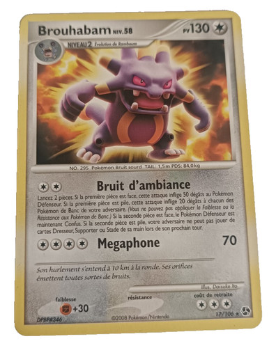 Carte pokémon brouhabam p - brouhabam, d&p