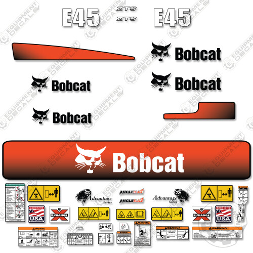 Fits bobcat e45 decal - fits,