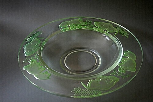 Bol assiette verre art - en,