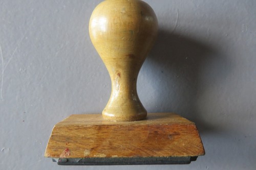 Ancien tampon encreur - encreur, en