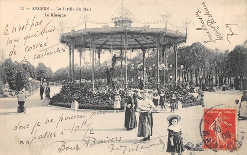 Cpa angers le jardin - angers,