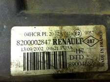 Optique avant principal droit (feux)(phare) RENAULT LAGUNA 2 PHASE 2 8200002847