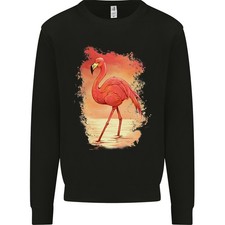 Sweat À Capuche Pour Homme Avec Peinture Flamant Rose