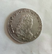 Tiers d'écu de France Louis XV  1720 S rf