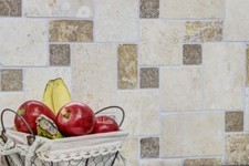 Mosaïque travertin pierre