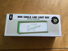 Boîte à lumière ligne unique