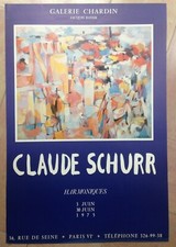 CLAUDE SCHURR 1975 AFFICHE