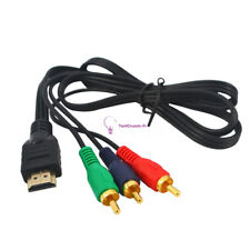 New HDMI To 3RCA 3-RCA Video Component Connection Cable Cord Line