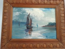 Ancien petit tableau paysage