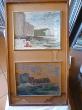 TABLEAUX sur bois signés