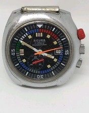 Montre Chrono Jogging Sicura à réparer ou pour pièces Chronograph 