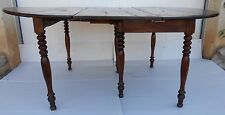 Table de famille, table ancienne en noyer avec 1 rallonge, style louis Philippe 