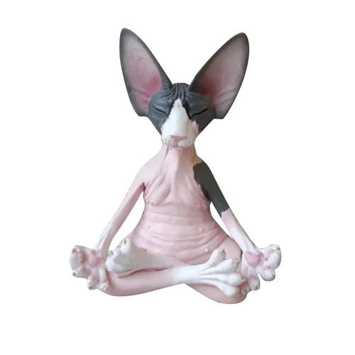 Figurine chat bouddha - figurine, de