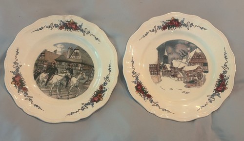 Sarreguemines obernai plates - obernai,