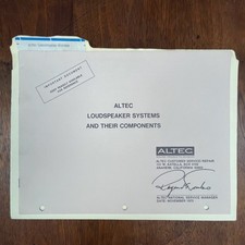 VINTAGE ALTEC LOUDSPEAKER
