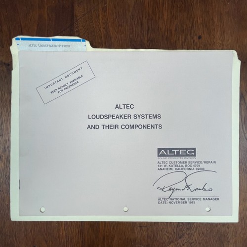 Vintage altec loudspeaker - altec,