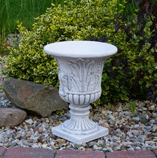 Jardinière ancienne vase pot de fleurs 46 cm 19 kg 7 litres gris béton résist...