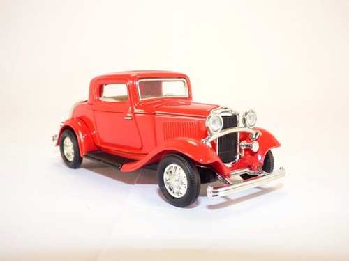 Ford window coupe 1932 rouge - 3,