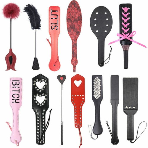 Handmade leather paddle - handmade, set