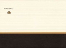 Catalogue Brochure Maybach 57/62 05/2003 Anglais / English