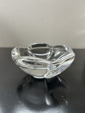 CENDRIER CRISTAL DAUM FRANCE FORME LIBRE VIDE POCHE 