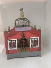 ANCIENNE CAGE OISEAUX DECOR BOUCHERIE ELECTRIFIER A PILE