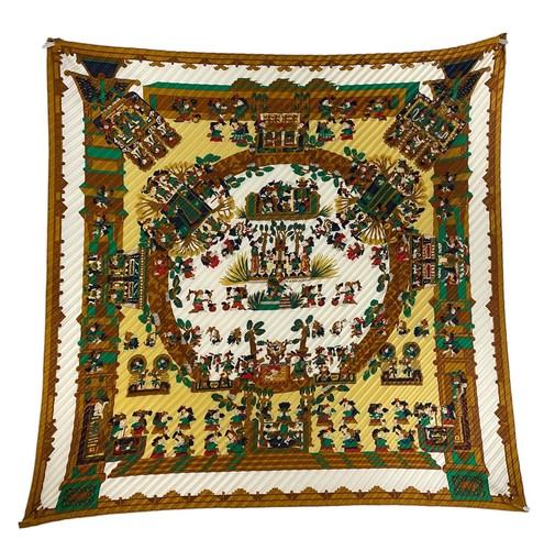 Hermes silk scarf astres - astres, et