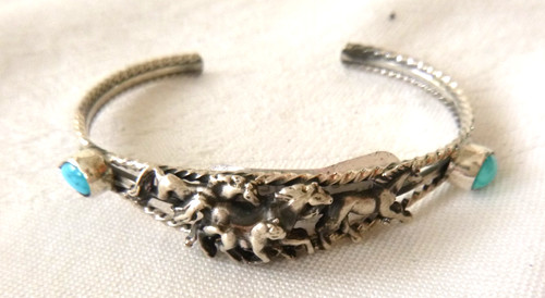 Navajo bobby platero cuff - bobby,