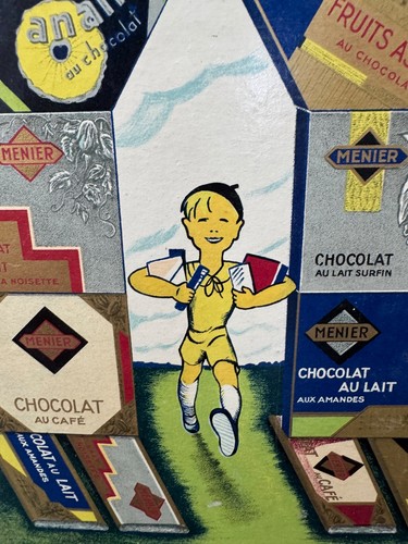 Ancien grand carton chocolat - grand,
