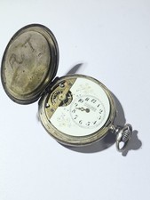 montre à gousset 8 joursBenoît En Argent Décor Fleur Pour Pièce Détaché RARE !!!