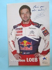 CPM CARTE POSTALE SEBASTIEN LOEB CITROEN 2010 RED BULL SIGNEE POSTCARD 15 x 10,5